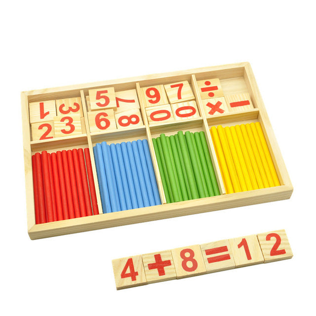 Wooden Montessori early education math toys