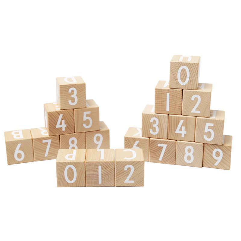 Early Education Beech Abc Letters Large Wood Blocks