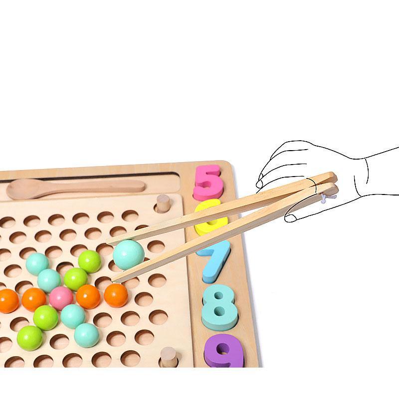 Wooden Children's Multifunctional Fishing Beads Toy